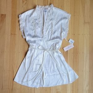 Bridal Lingerie (2 pieces) size medium. White satin.